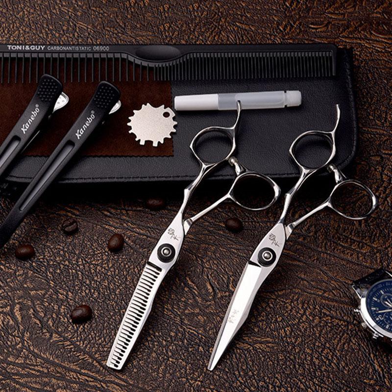 

6.0 Inch Professional High-Grade Non-Marking Hairdressing Scissors Hair Salon Professional Cutting Tools Hair Stylist