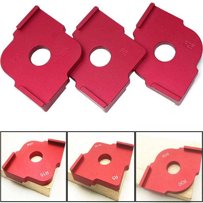 

R5/R10/R15/R20/R25/R30 Wood Panel Radius R plate trimming machine engraving machine round corner template kit Corner Jig