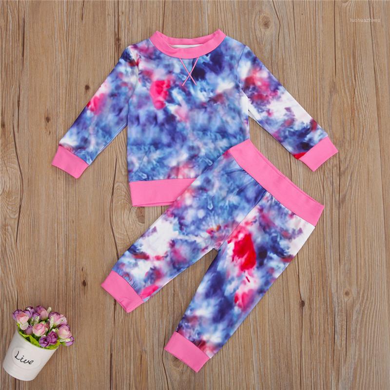 

Newborn Boys and Girls 2Pcs Tracksuit Autumn Tops Long Sleeves T-shirt Pants Clothes Set 0-24 Months1