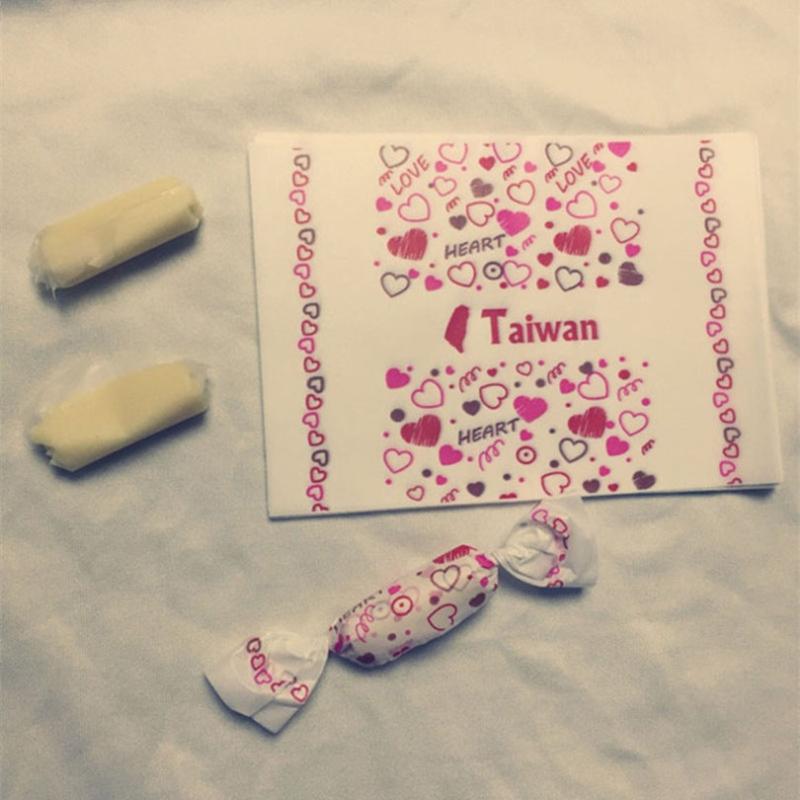 

100Pcs/lot Candy Wrapper Color Pink Cartoon Love Heart Twisting Wax Paper Wedding Celebrate Party Supplies Sugar Gift Oil Paper