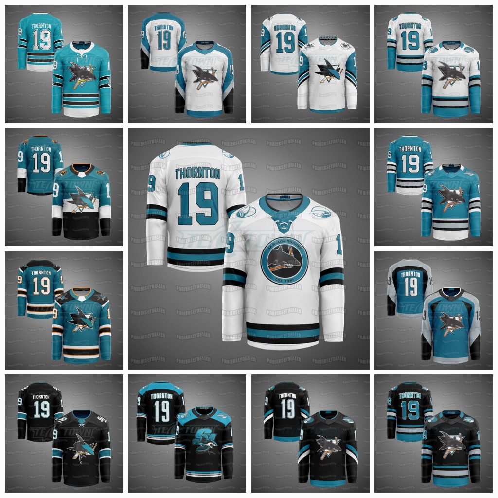 

Youth12 Patrick Marleau 2021 30th Anniversary Warm-up San Jose Sharks Teal Jersey Logan Couture Evander Kane Brent Burns Martin Jones, As pic