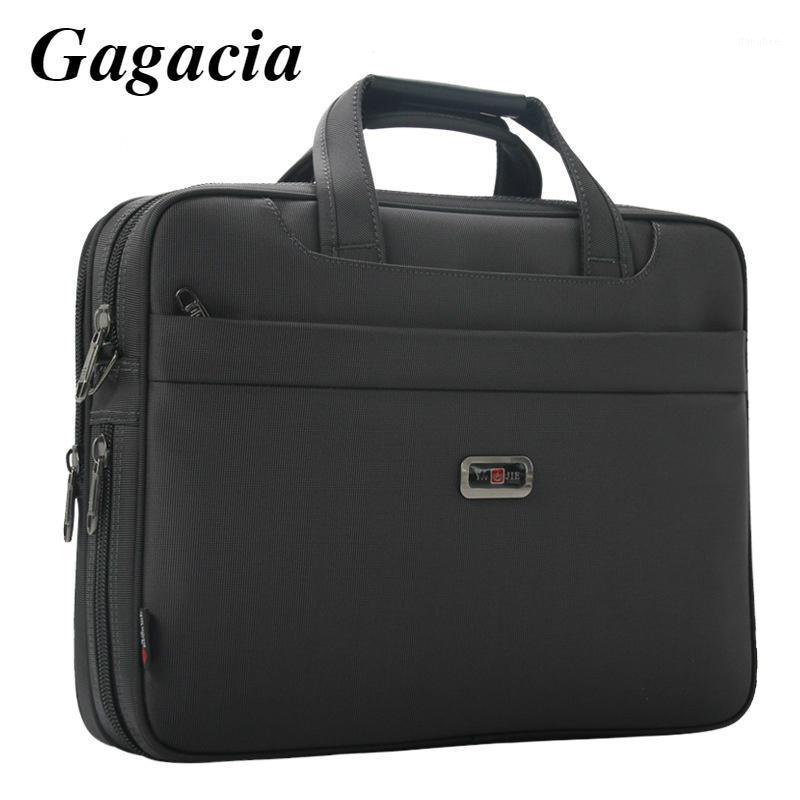 

GAGACIA Men Briefcase New Brand Handbag For Dell Hp 14 15 16 Inch Laptop Waterproof Shoulder Bag For Male A4 Document Briefcases1, Black-14s