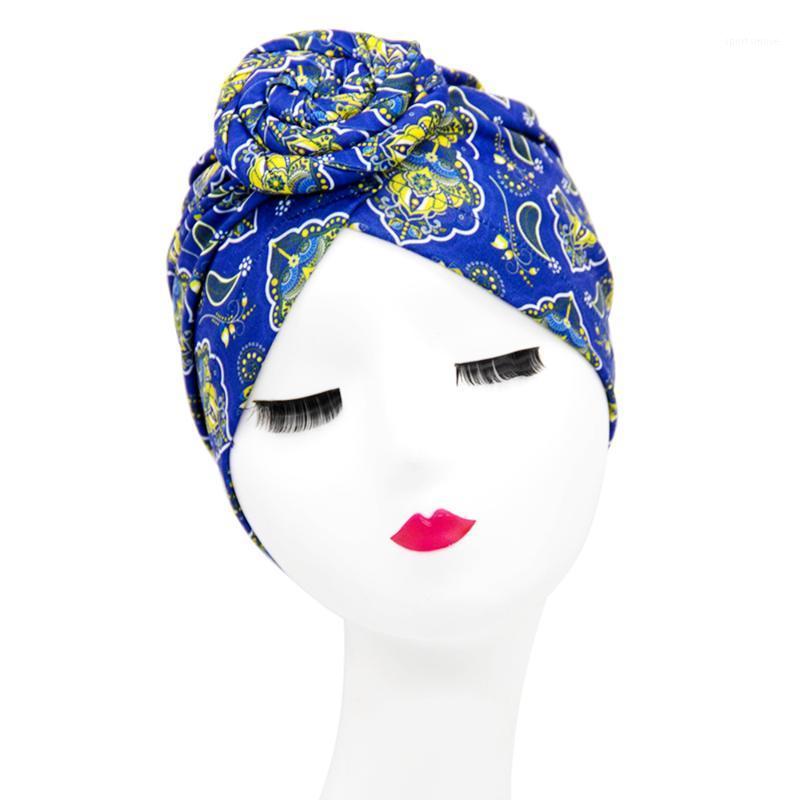 

New Arab Wrap Women Head Scarf Turban Caps Trendy Printed Hat Bonnet Bohemian Ethnic Inner Hat For Cap Muslim Headdress1, 06