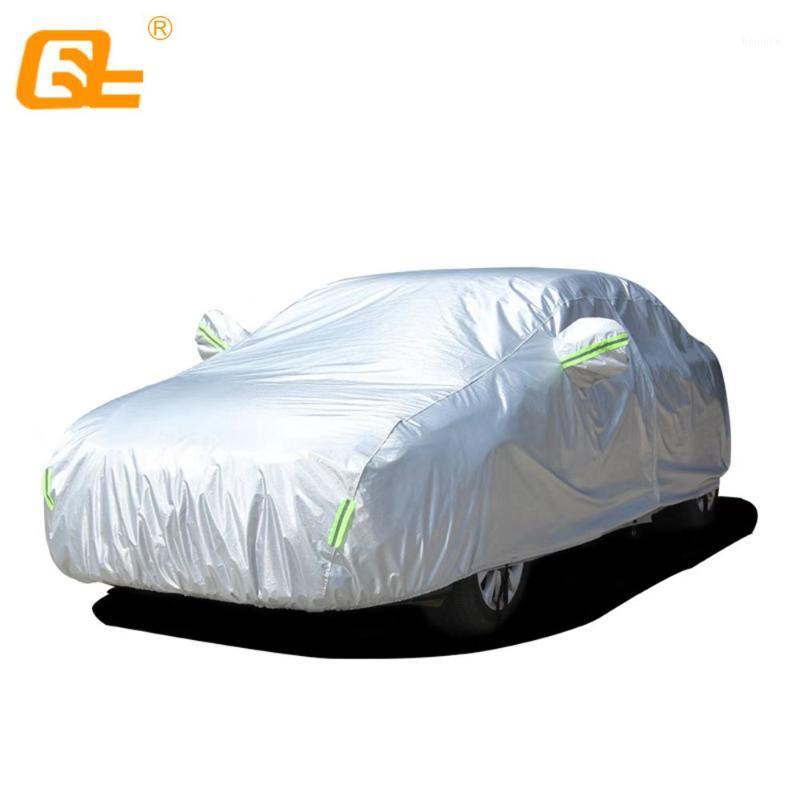 

Universal Waterproof Car Covers Outdoor sun uv protection dust rain snow protective M L Full Auot Cover Fit suv sedan hatchback1