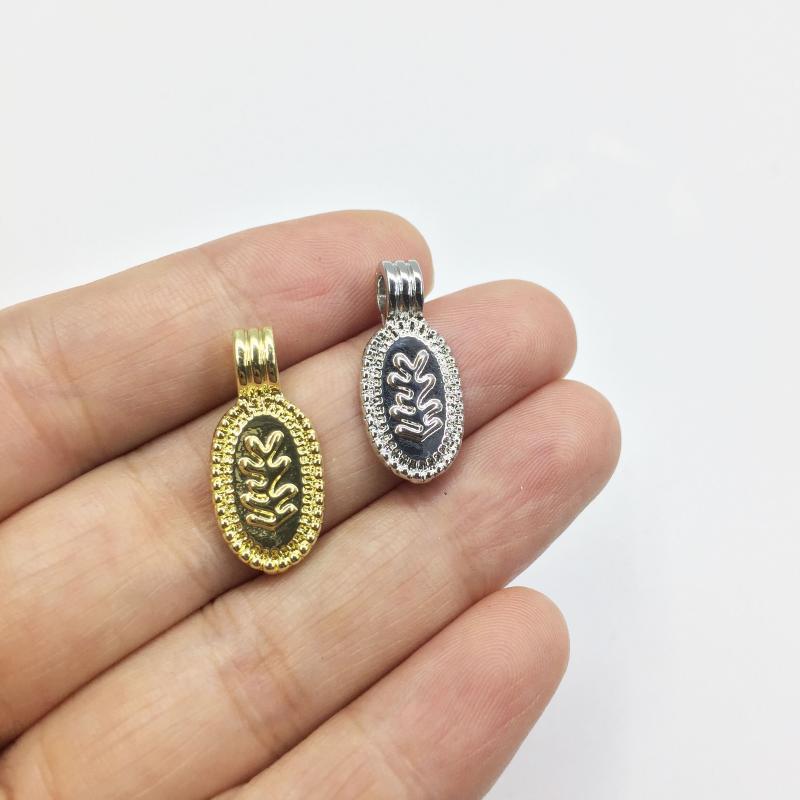 

Eruifa 10pcs 10*15mm Hot Wholesales Flower Coin Zinc alloy Jewelry DIY Charms Necklace,earrings,Bracelets Pendant 2 Colors1