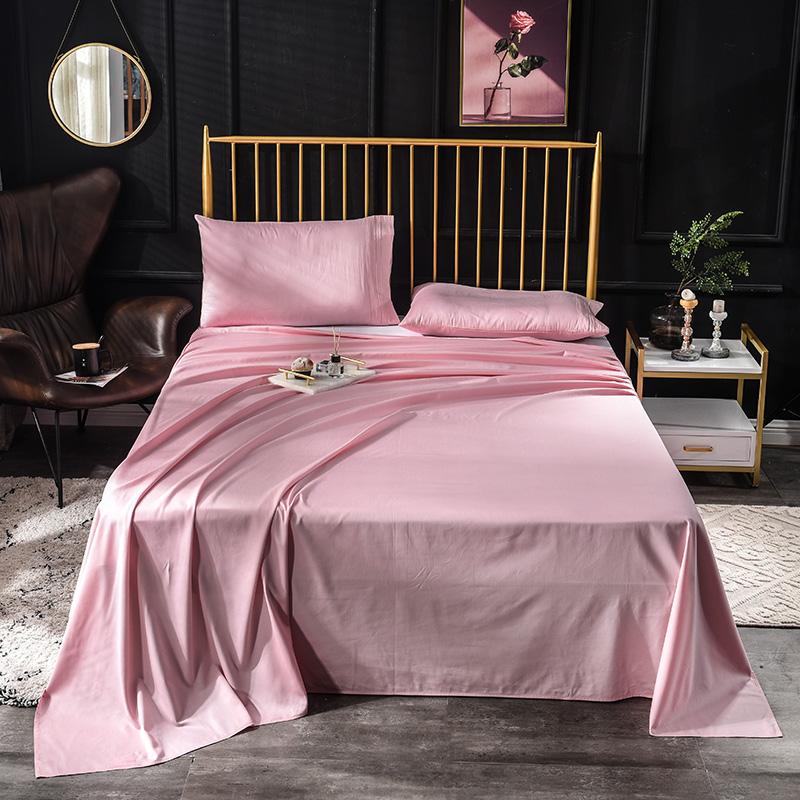 

600TC Egyptian Cotton Luxury Solid Color Bed Sheet Bedsheet Flat Sheet Linens Bedding Sheets case Soft Warm Home Textile#s, -en-6-baoshilan