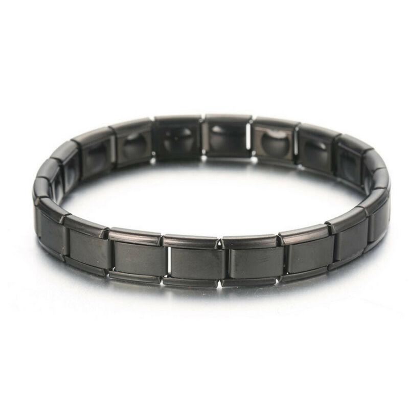 

Mens Womens Germanium Stone Titanium Health Relief Expandable Magnetic Bracelet