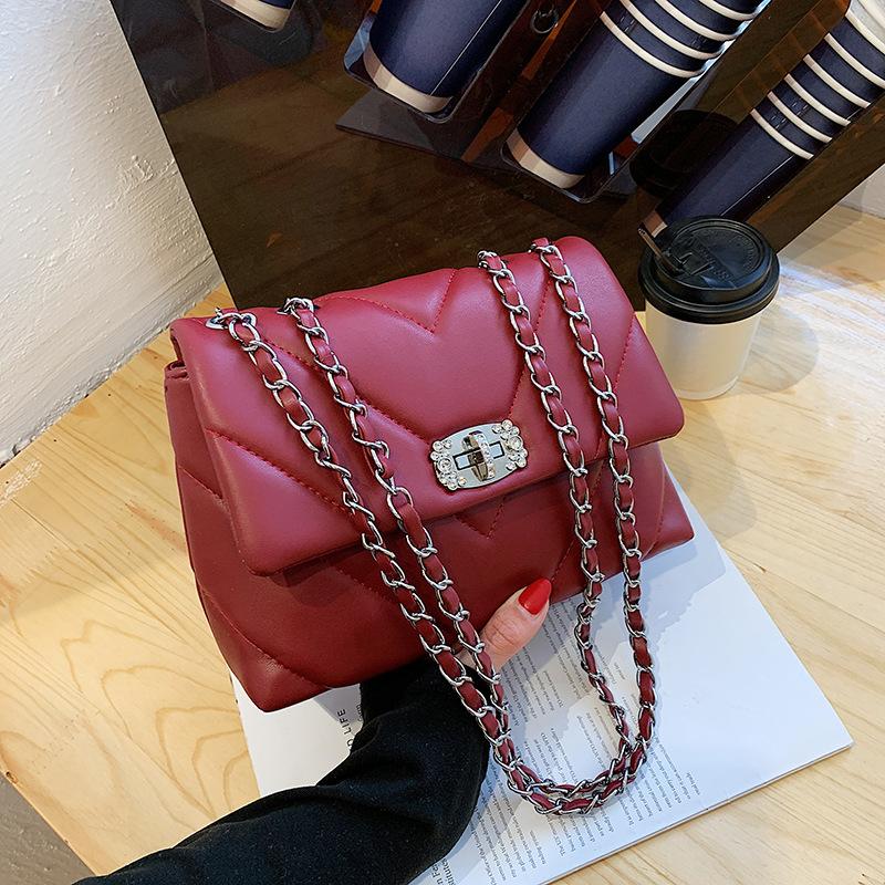 

Bags for Women 2021 Latest style Autumn And Winter Shoulder Bags PU Leather Casual brand High Capacity All-match Messenger bag, Black