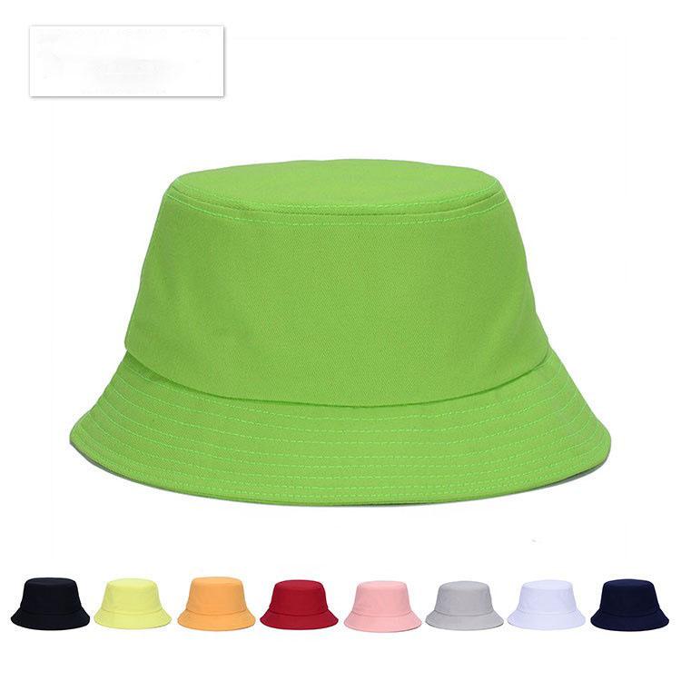 

Wide Brim Hats Korean Bucket Hat Adult Casual High Quality Solid Color Black White Cotton For Women 2021 Autumn Style Fisherman Cap