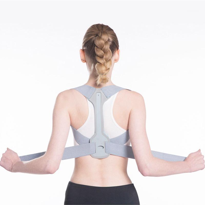 

Posture Corrector for Men and Women Posture Corrector Adjustable Upper Back Brace for Clavicle Support and Providing Pain Relief1, Light grey