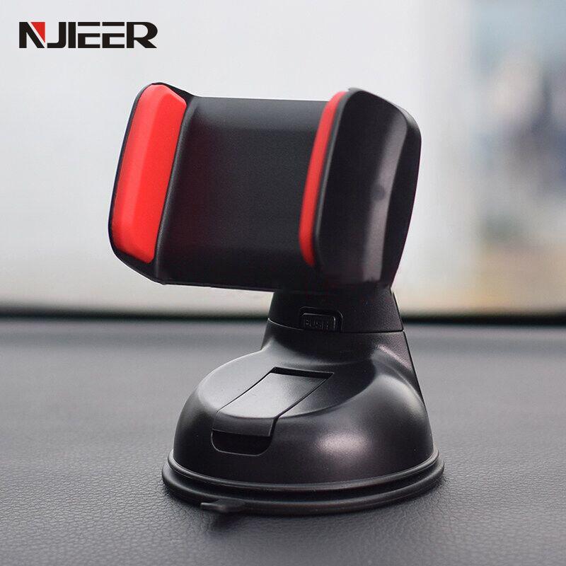 

Universal Car Holder For Phone in Car Air Vent Clip Mount Windshield Sucker Mobile Phone Holder GPS Stand For 11, Black