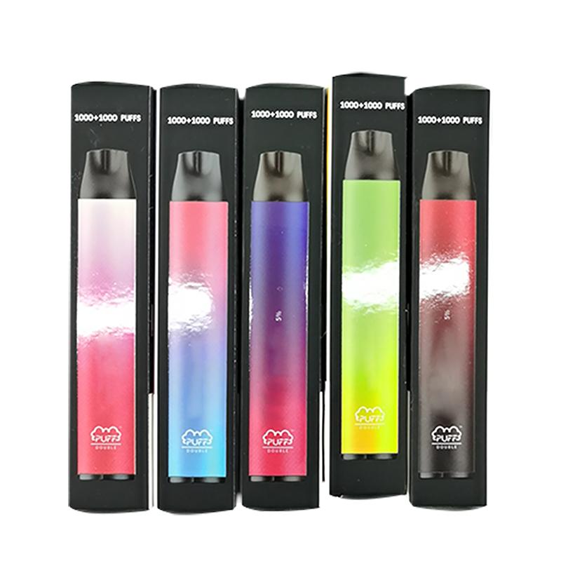 

Pen Pods Puff 2 Puff 1 Disposable 2000puffs 6ml Vape Bars Battery Double 900mAh 2in1 Dual Prefilled Electronic Cigarette Vape In Double Iilm