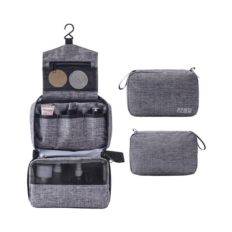 

Woman Toilet Bag Large Cosmetic Bag Travel Makeup Organizer Waterproof Women's Cosmetic Bags Folding Toiletry Kit Female, Black