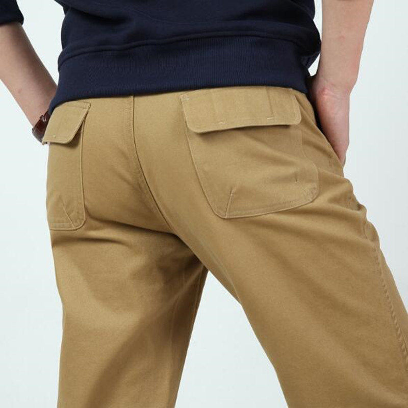 

2021 New Autumn Winter Casual Pants Loose Hip-hop Tide More Pocket Coveralls Man Pantalones Pantalon V3fk, Black