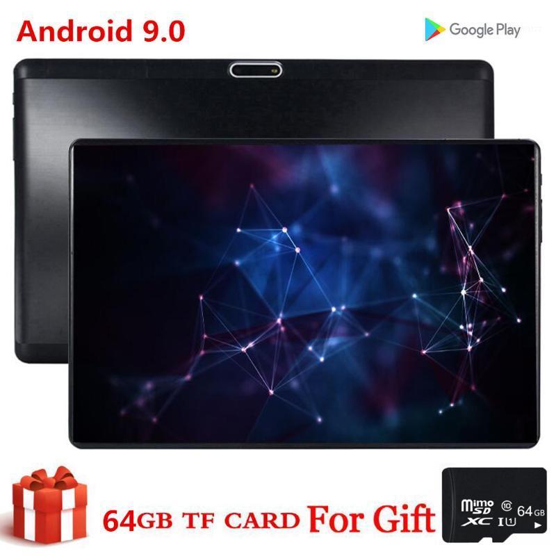 

S119 Free Gift 64GB Card 10 Inch Tablet MID PC Global Bluetooth 3G Wifi Phablet Android 9.0 MTK Core 2.5D Tablet CE Band 32GB1, Black