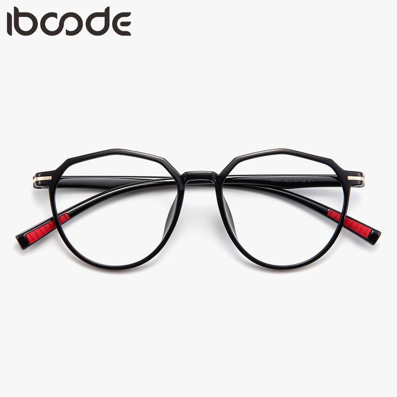 

iboode Transparent Glasses Frame Women Men Retro Polygon Eyeglasses Frames Clear Lens Optical Myopia Spectacles Eye Glasses New1