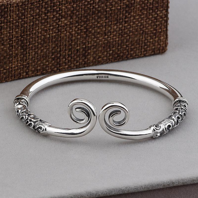 

Heitai opening Bracelet retro men and women's versatile hoop Charm Bracelet