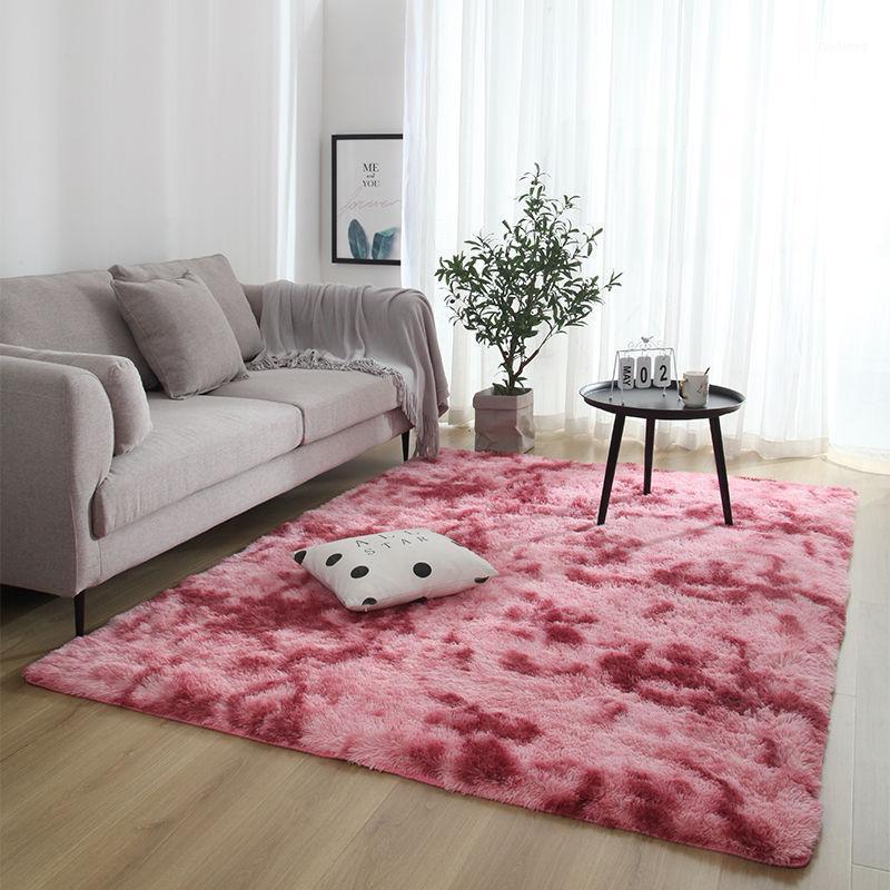 

Nordic long hair gradient color carpet Carpet For Living Room Non-slip Rug For Kid Room Soft Child Bedroom Home Decor1, Cpt-001