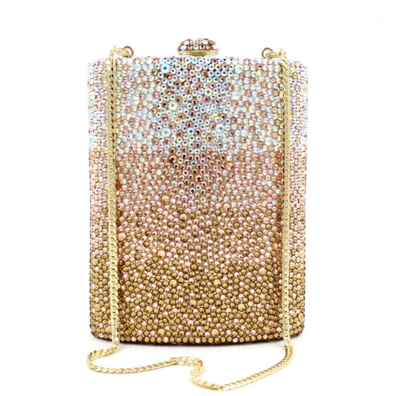 

Classic Designer luxury gold crystal evening bag women evening clutch purse bags Free shipping ladies Day Clutches crossbody bag1, Color same picture