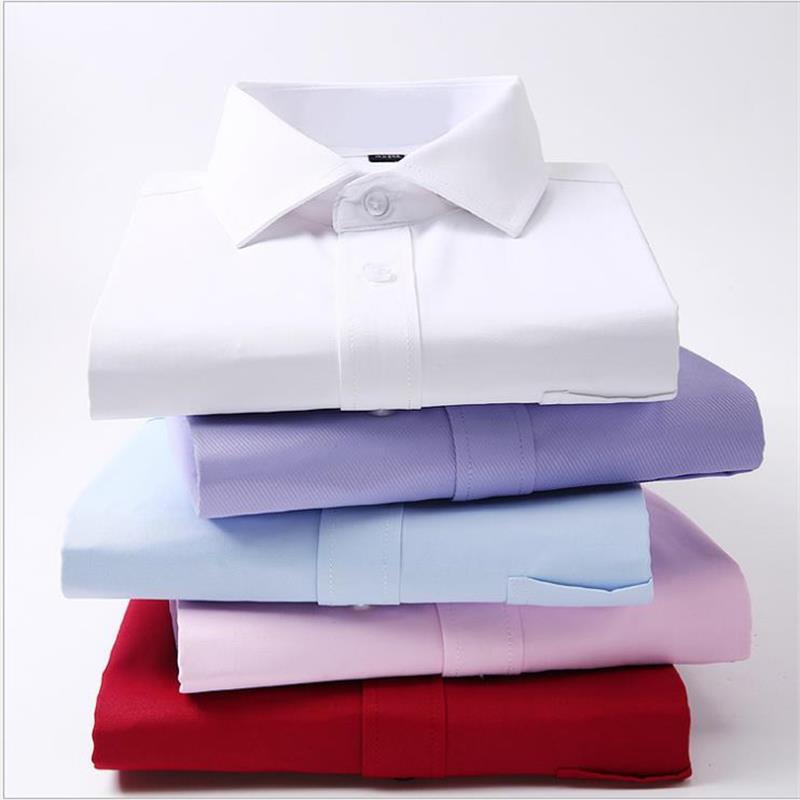 

New Spring Fashion Casual Plus Size 5XL 6XL 7XL 8XL Easy-Care Striped Twill Long Sleeve Men Dress Shirt Large Big Blue Red, 8868-22