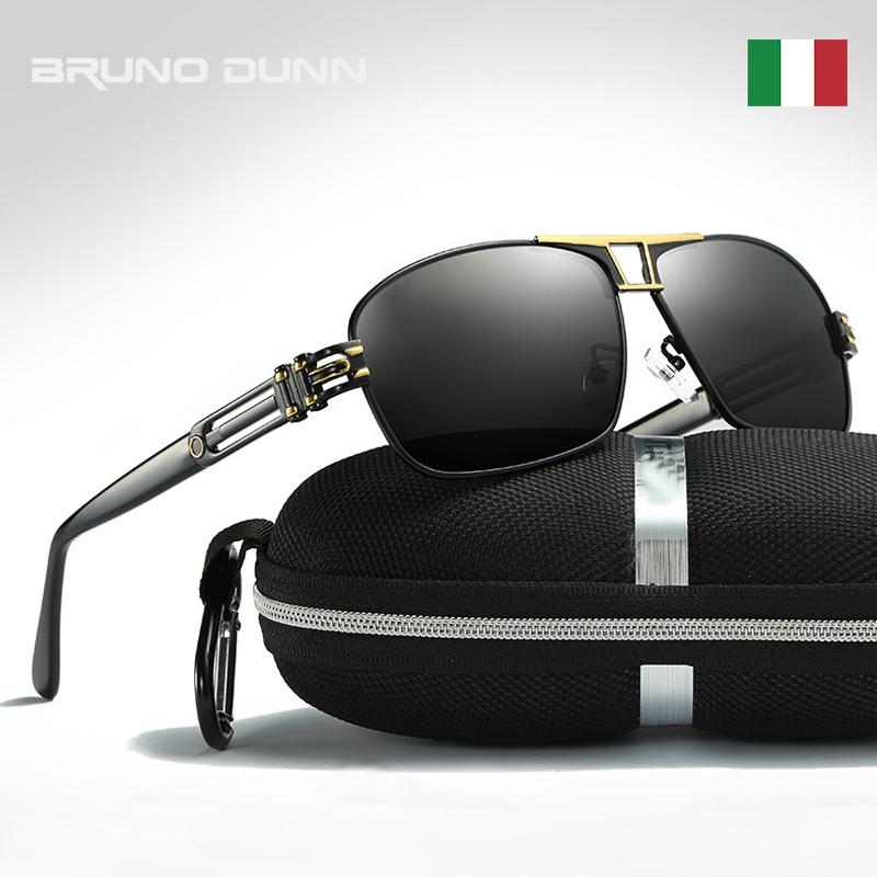 

Bruno Dunn Men Polarized Sunglasses 2020 Aluminum Sun Glasses masculino aviador sunglases lunette soleil homme