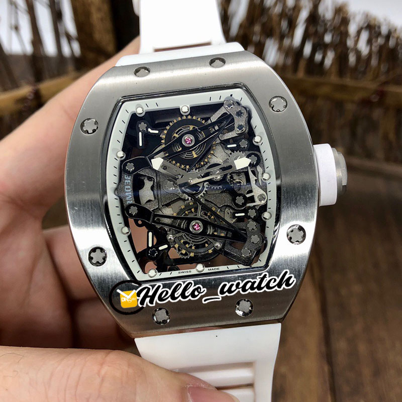 

Luxury New Steel Case RM038 038 Miyota Automatic Mens Watch Skeleton Dial Black Inner White Rubber Strap Sport Watches RMHL Hello_watch, Original box (no watch)