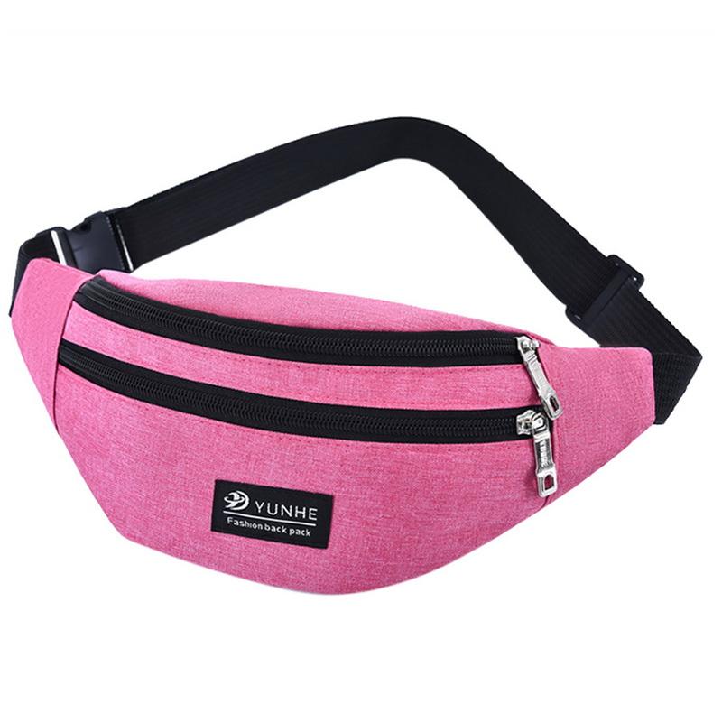 

Leisure Waist Bag Large Capacity Outdoor Sports Shoulder Bag Slung Waist Multifunction, Black