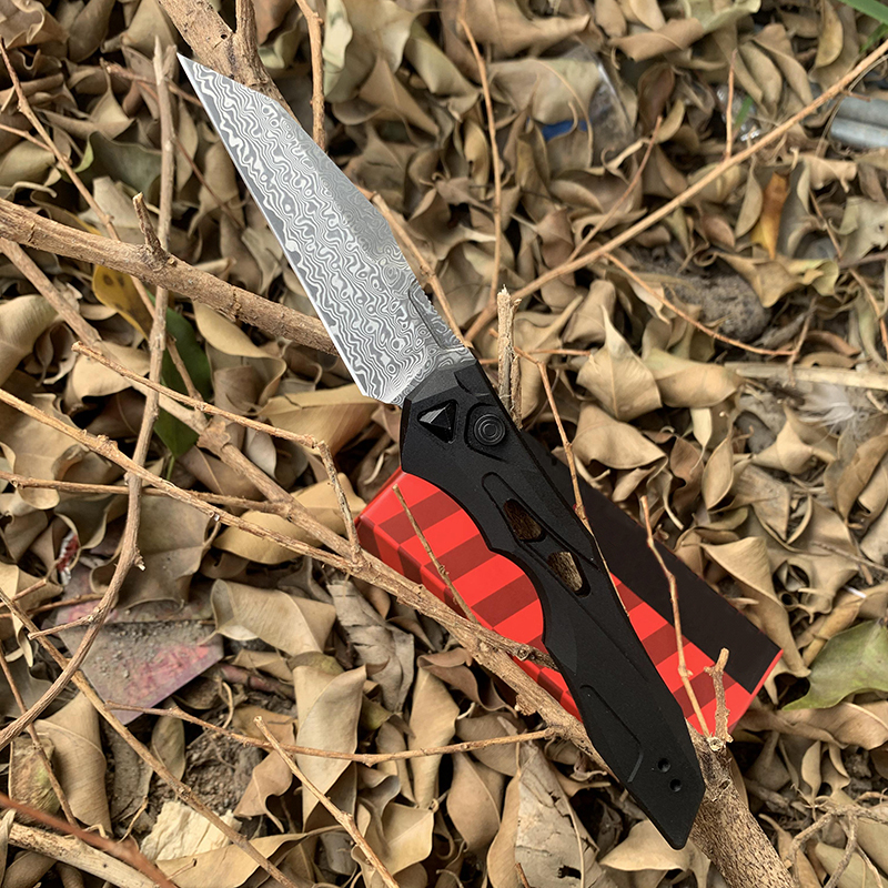 

Kershaw 7650 auto Knives Damascus Blade High hardness Survival EDC Tool outdoor camping hunting tactical knife2952242R