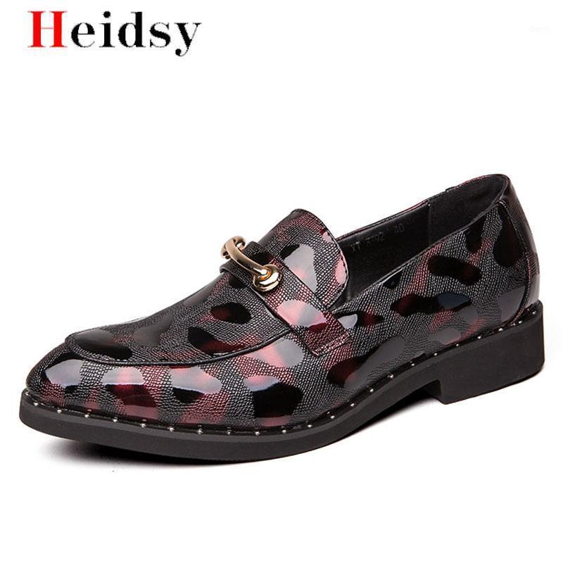 

New Men Dress Shoes Patent Leather Luxury Fashion Groom Wedding Shoes Man Luxury italian style Oxford Flat Big Size 38-481, Blue