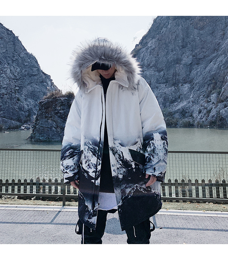Privathinker nuevo impermeable de los hombres de invierno Parka hombres abrigo de invierno cálido hombres espesar cremallera Parkas Casual para hombre chaquetas Oversize XYX #Black 