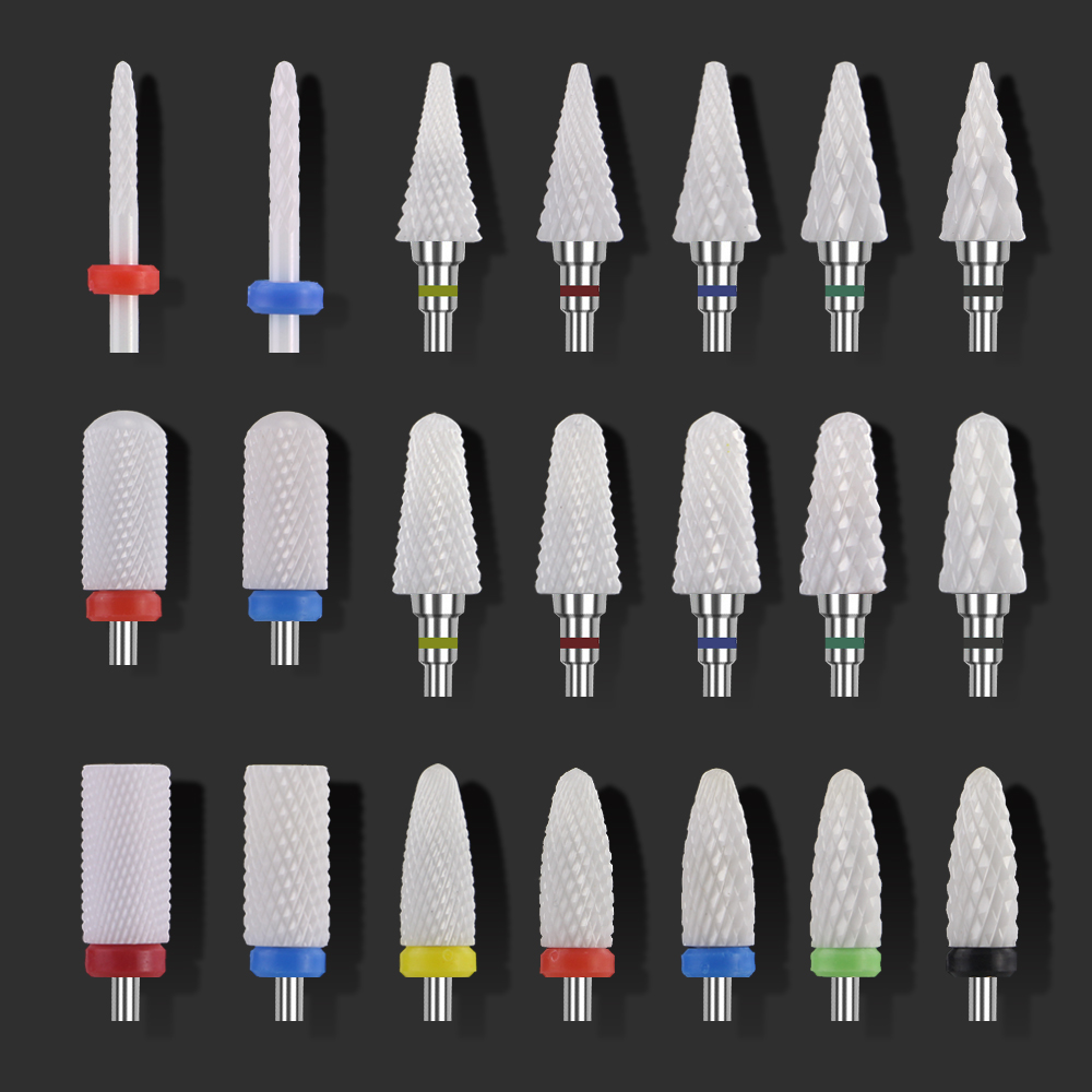 

Ceramic Nail Drill Bit For Electric Manicure Drills Machine Milling Nail Files Cutter Art Tools