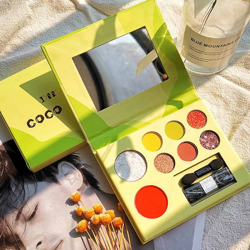 

8 Color Avocado Eye Shadow Palette Long-lasting Waterproof Smudge-proof Colorfast 8-color Eye Shadow Good Use, Army green