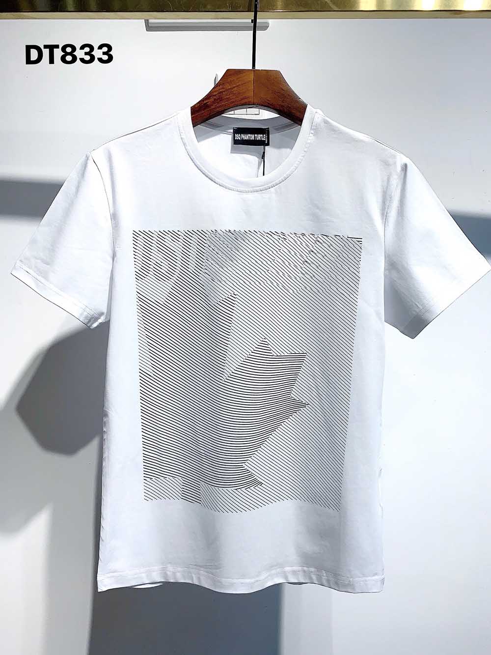 

DSQ PHANTOM TURTLE 2021SS New Mens Designer T shirt Paris fashion Tshirts Summer DSQ Pattern T-shirt Male Top Quality 100% Cotton Top 1120, White