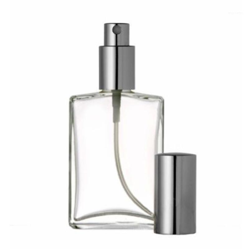 

1pc 30ml/50ml Empty Refillable Portable Perfume Bottle &Traveler Glass Spray Atomizer Transparent Frosted Parfume Bottles1