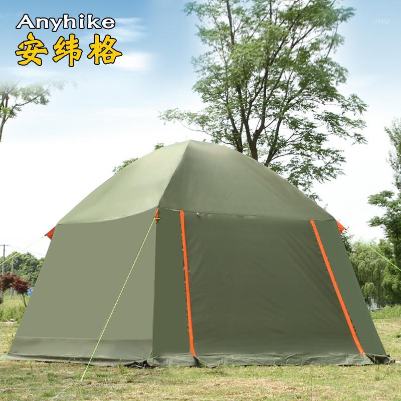 

High Quality 5-8 Person Double Layer Family Beach Party Camping Tents Outdoor Camping Gazebo Sun Shelter Mosquito Net Pergola1
