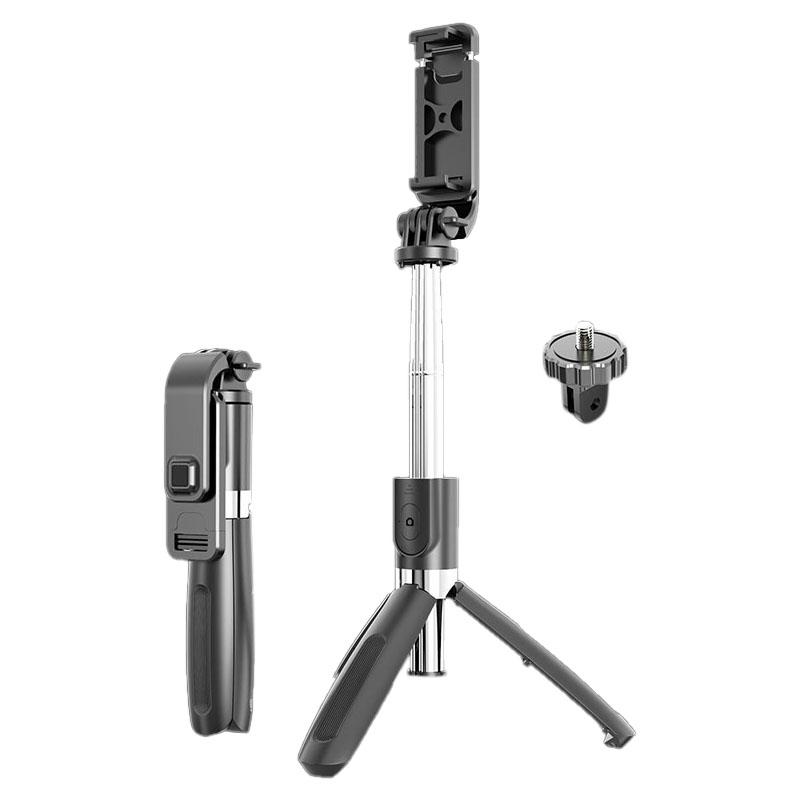 

Portable Bluetooth Selfie Stick Tripod Handphone Live Photo Holder Tripod Camera Self-Timer with Remote Control