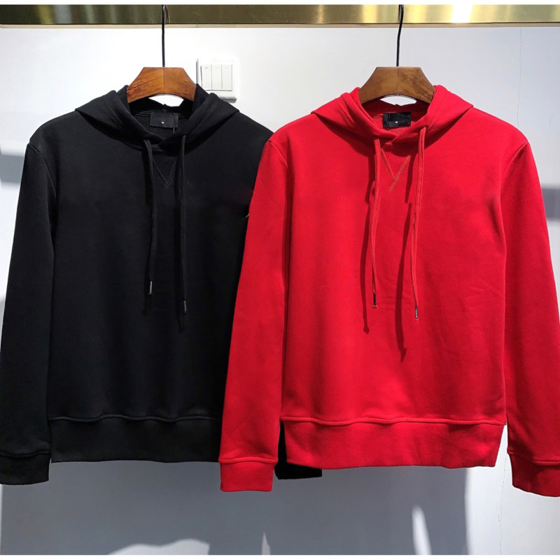 

Letter printing design mens fashion sweater long-sleeved sports hooded warm sweater autumn and winter, 317-black