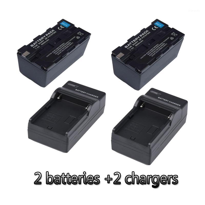 

NP-F970 NP-F960 lithium batteries + 2 chargers F970 camera battery For Ring Lamp FE480 FD480 FS480 LED lamp 6600mah1
