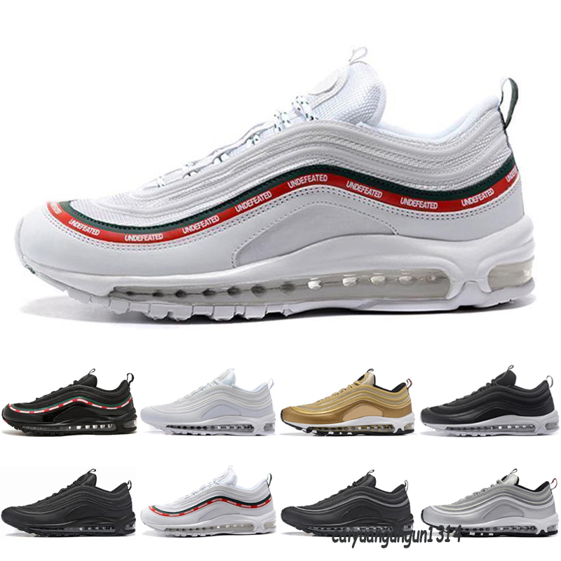 2021 Classical men Running Shoes OG Gold Silver Bullet Triple White Black Mens womens Trainer Sports Sneakers Size 36-46 C34