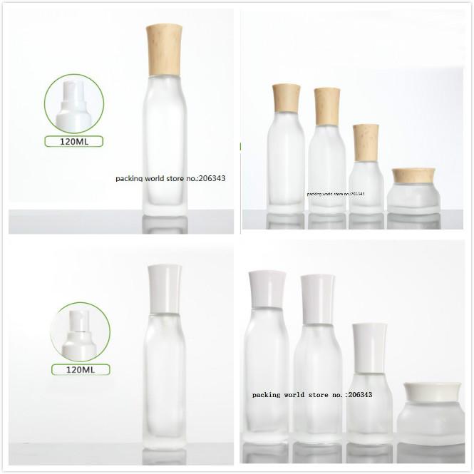 

120ml square shape frosted glass bottle mist sprayer pump for toileoner/flower water/perfume skin care cosmetic packing