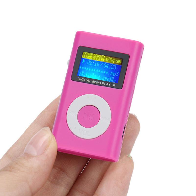 

Portable Mini MP3 Player LCD Screen Music Media MP3 Support 32GB Micro SD TF Card USB Li-ion rechargeable battery long time J80