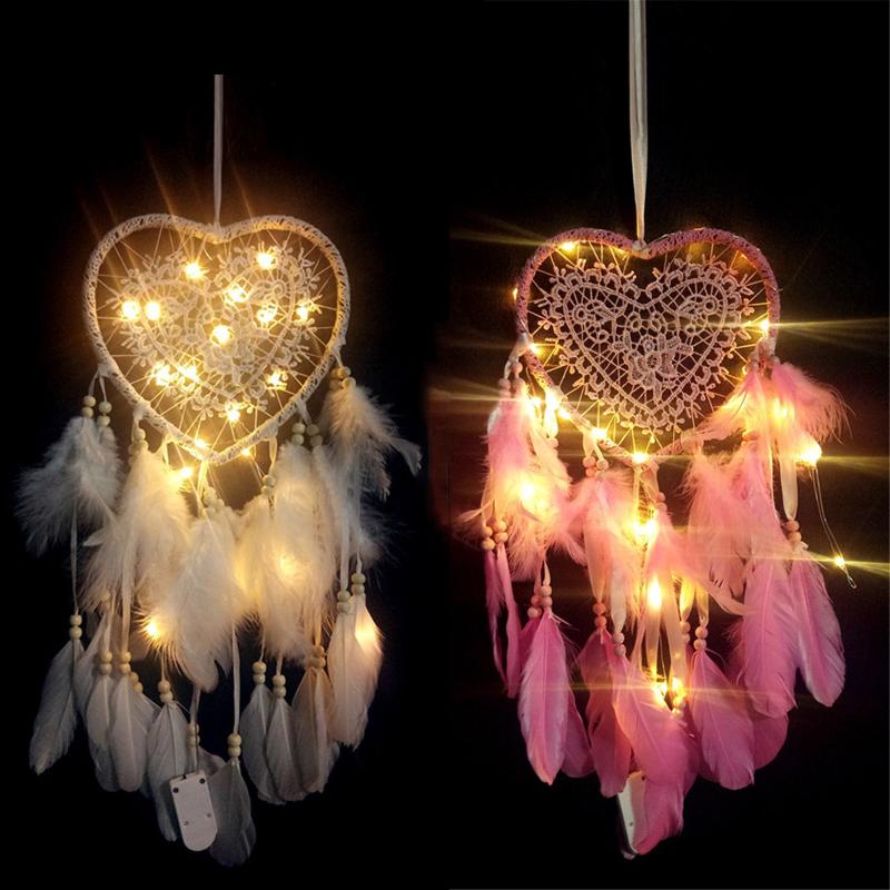 

Valentines Day Gift Dreamcatcherdream Like Feather Dreamcatcher Home Bedroom Wall Hanging Luck Gift #YJ