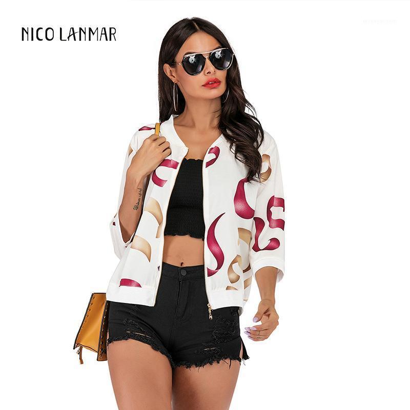 

Summer Printed Thin Jacket Female Tide Casual Sunscreen Breathable Women Coat Soft Comfortable Long-sleeve Zipper Lady Outerwear1, Leopard print 6063