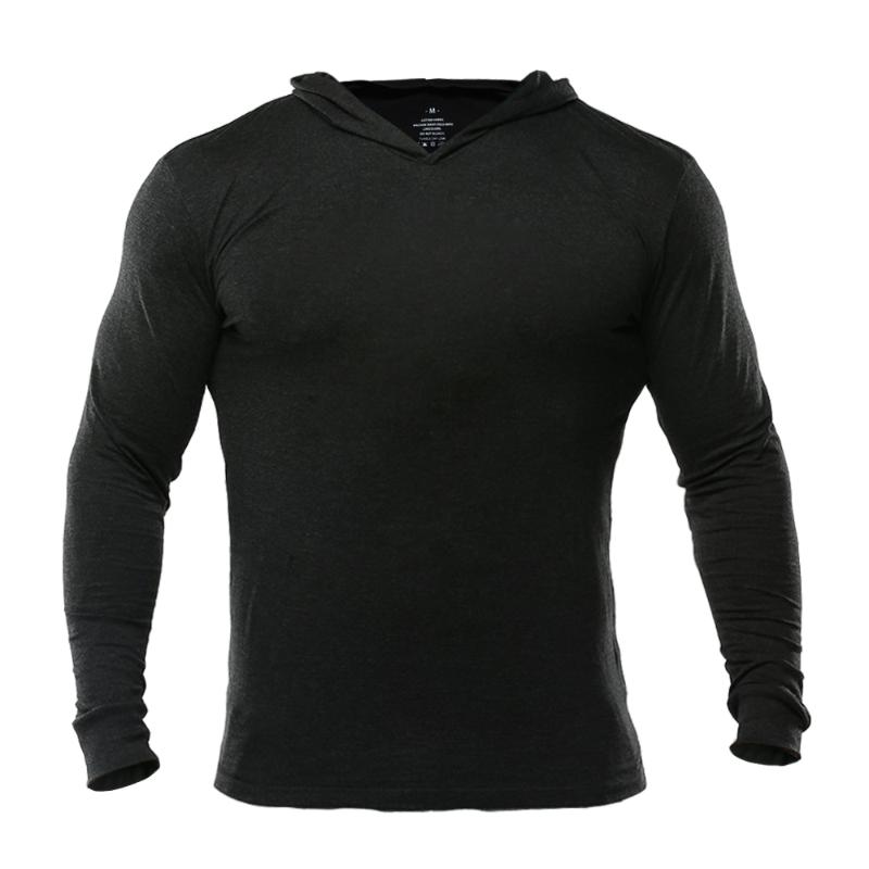 

Men' Hoodies & Sweatshirts 2021 MUSCLE ALIVE Fashion Sportswear Bodybuilding Fitness Hip Hop Oversized Hoody Plain Clothing, Black