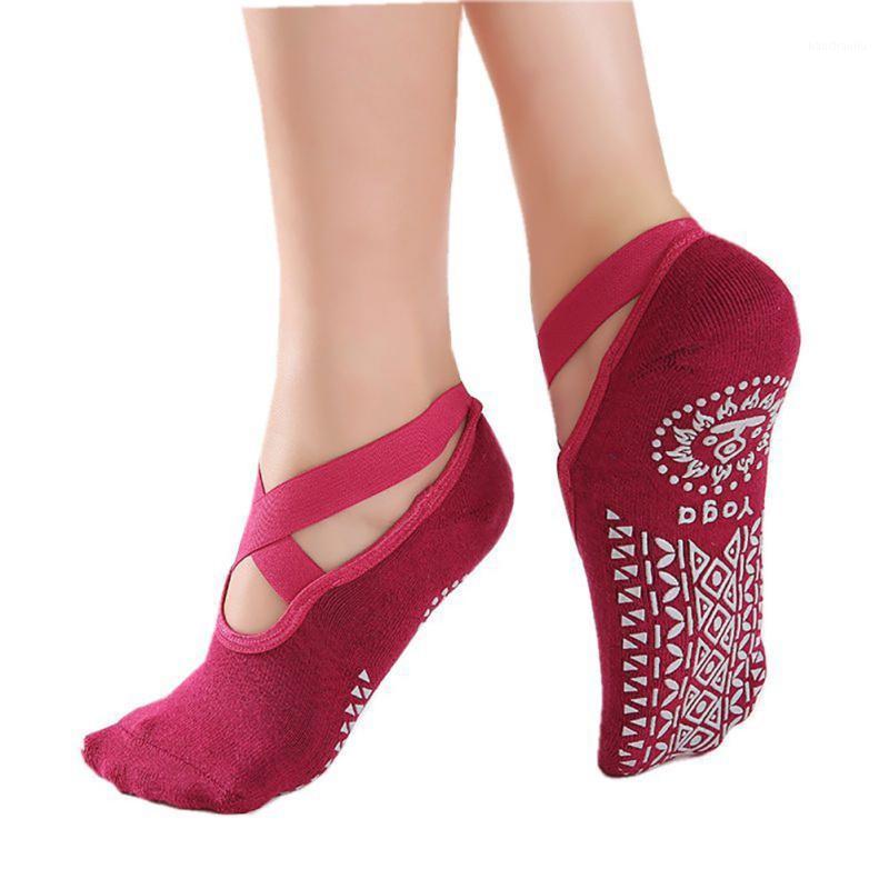 

Women Yoga Socks Anti Slip Bandage Cotton Pilates Ballet Dance Sports Socks for Home Gym Fitness Training Summer h1