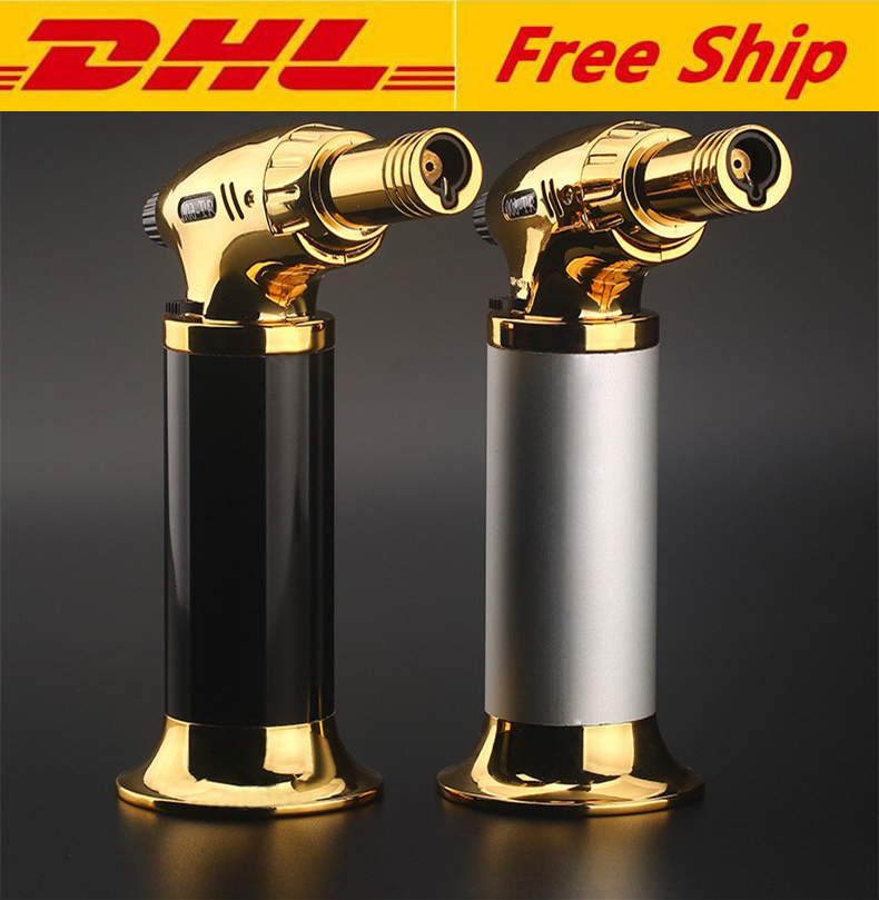 

hifh quality Butane Gas torch jet flame Brazing Soldering Adjustable Flame Cigarette Welding Torch Lighter for smoking Brulee Culinary