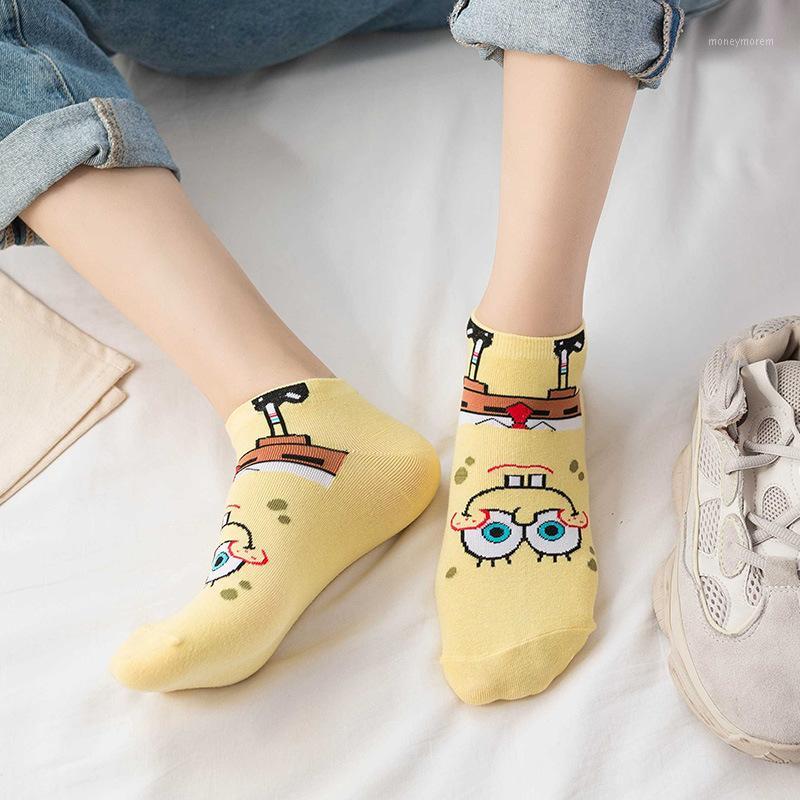 

Socks & Hosiery Summer Women Cotton Cartoon Comfortable Tweety Animals Octopus Invisible Kawayi No Show Drop Casual1