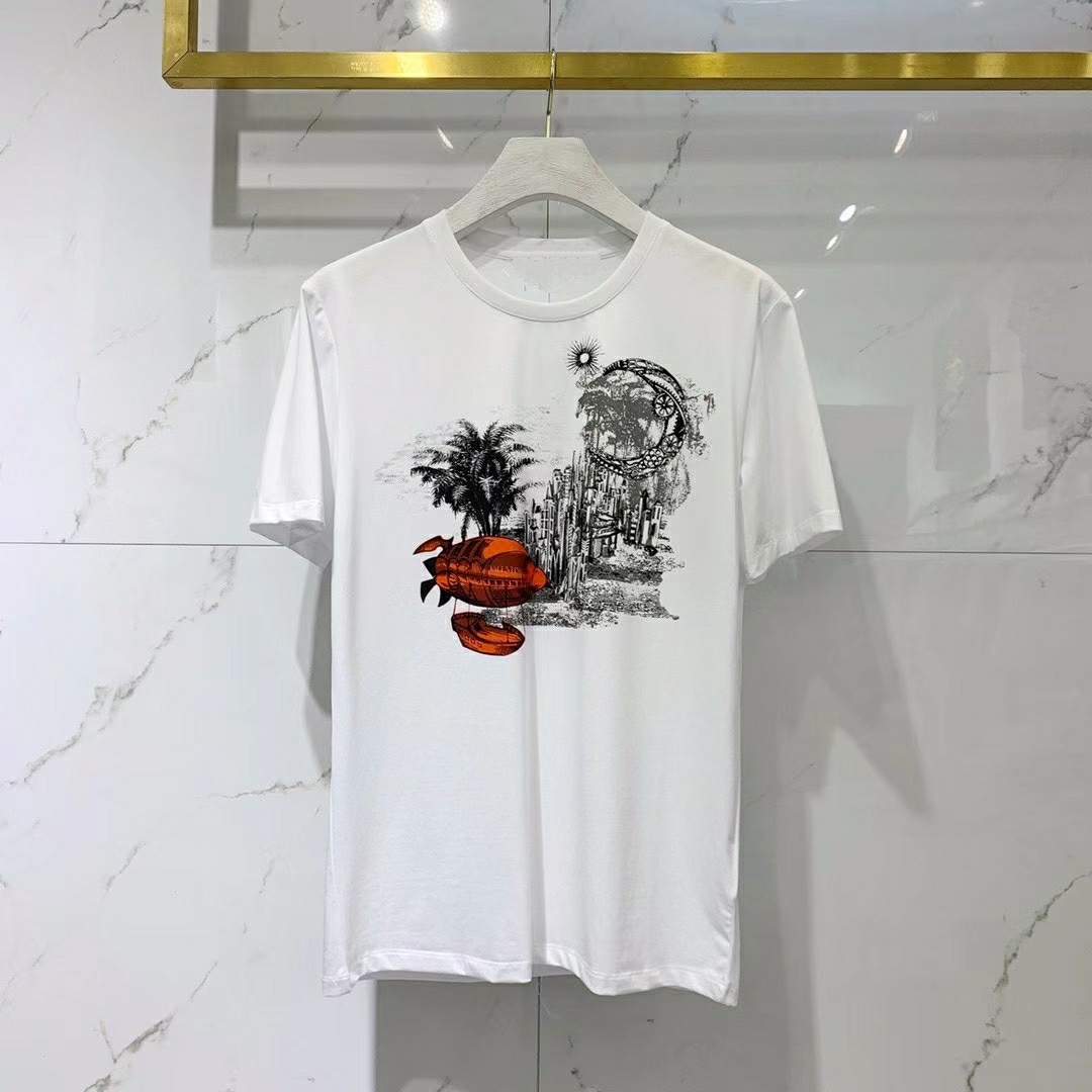 

2021 Summer new mens designer luxury white t shirts ~ CHINESE SIZE 3XL tshirts ~ wonderful mens short sleeve t shirts