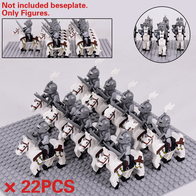 

City Animals Medieval Rome Horse Commander Spartan Knights MOC Toys Castle Figure Buildings Blocks Bricks For Boys Gift C1114