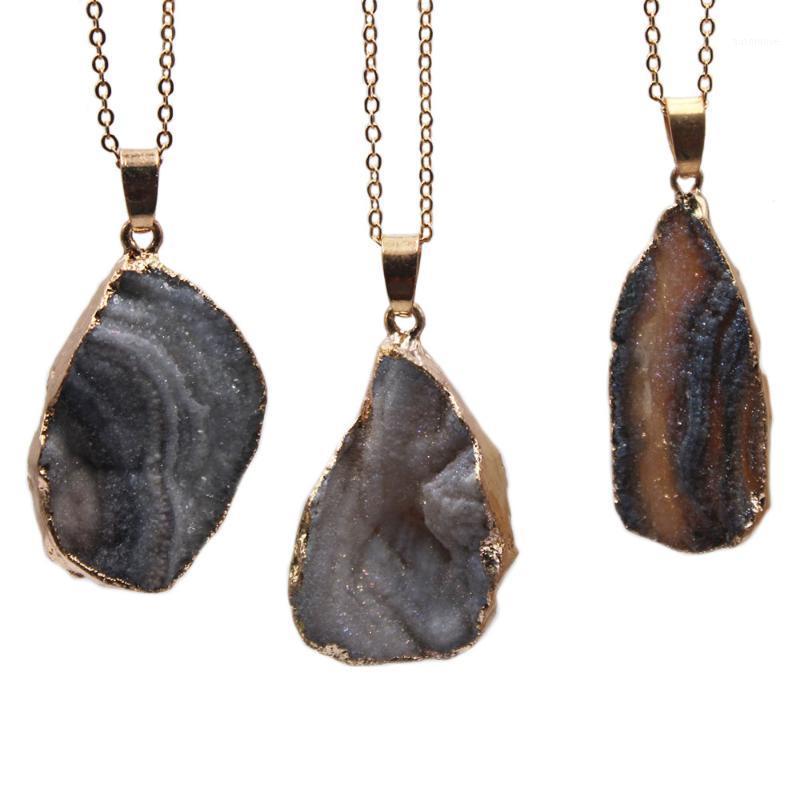 

Irregular Natural Stone Pendant Necklace Galaxy Healing Crystal 1pcs1